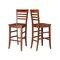 International Concepts Roma Bar Height Stool, 30" Seat Height, Espresso S581-3103 - alternate 2